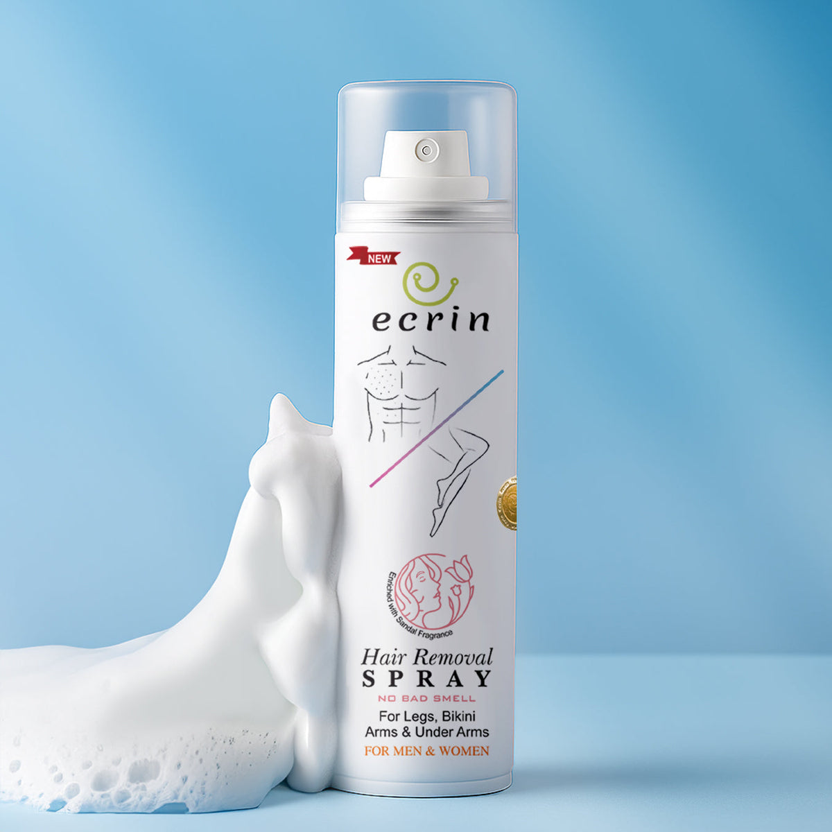 New Ecrin Hair Removal Foaming Spray (200ml)
