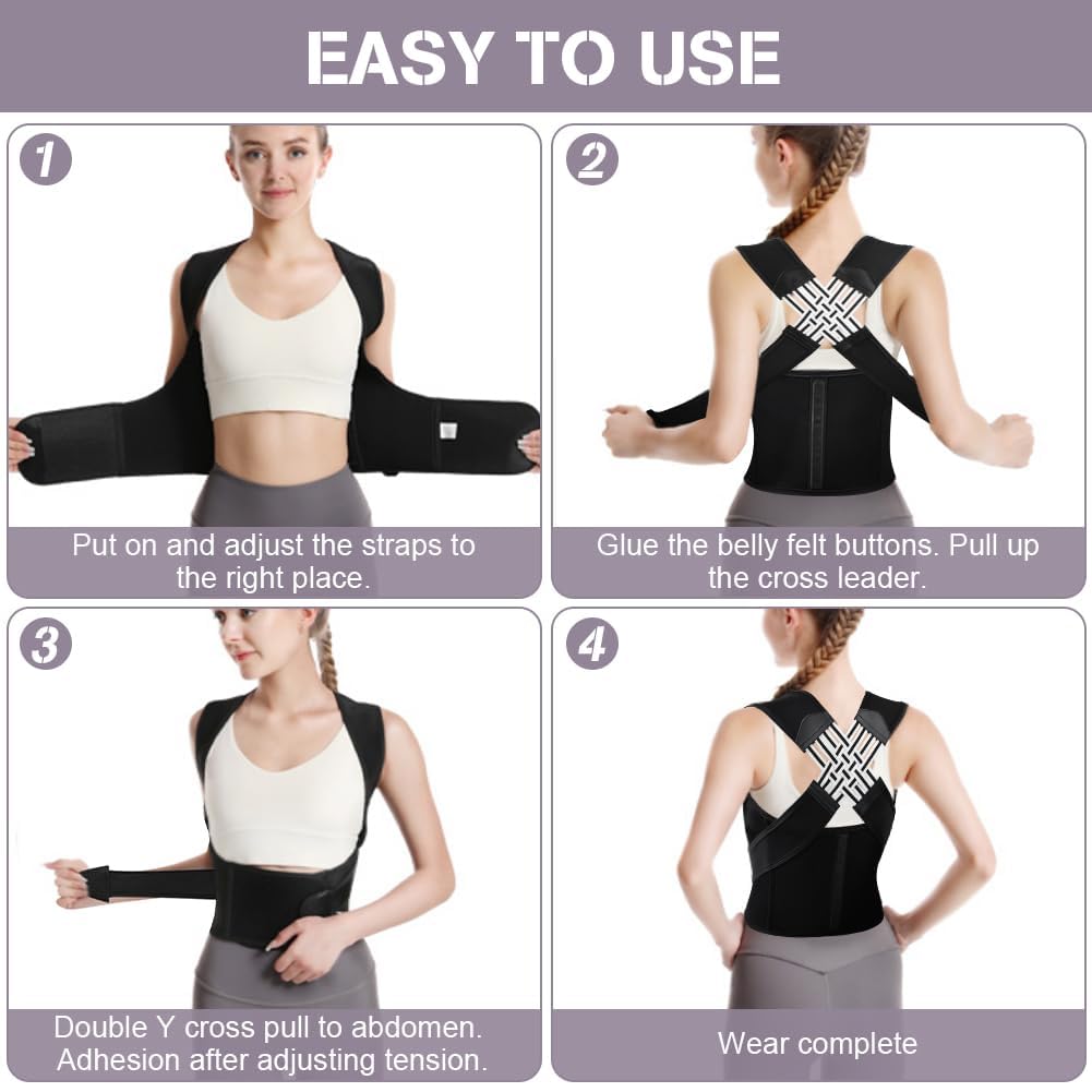 Adjustable Posture Corrector Belt ( For Male Female both Size )