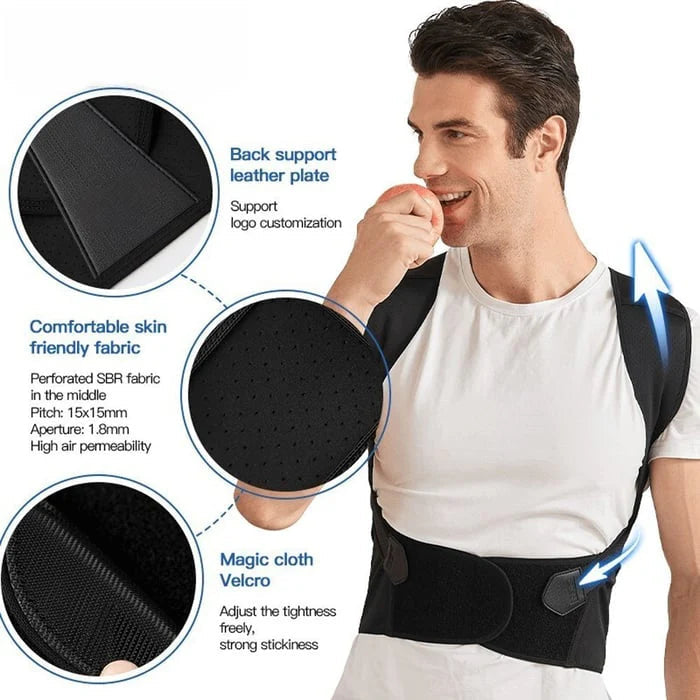 Adjustable Posture Corrector Belt ( For Male Female both Size )
