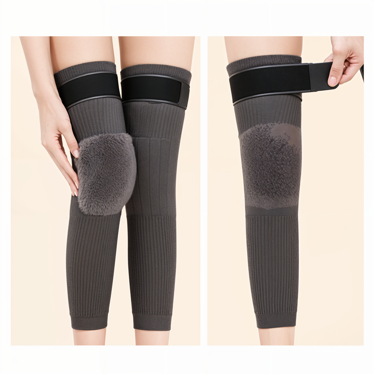 2 Pcs Kashmiri wool Knee Warmers