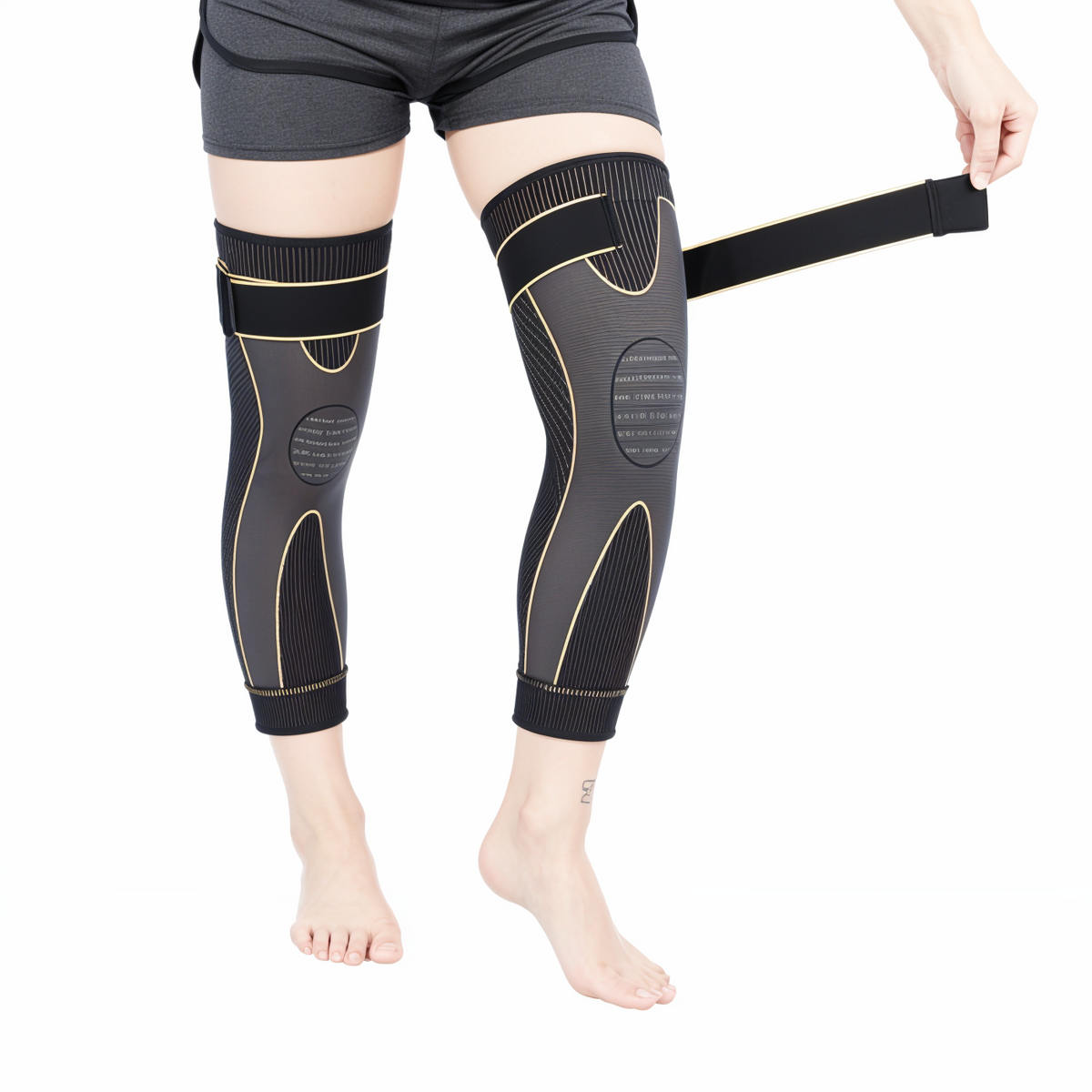 2 Pcs Full Length Wool Knee Warmers